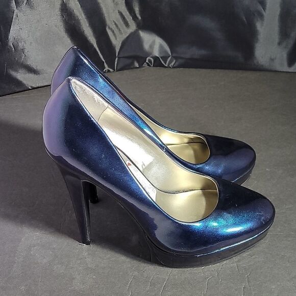 WOMEN"S GUESS PATENT HEELS HIGH STILETTOS PUMP SHOE - Picture 3 of 16